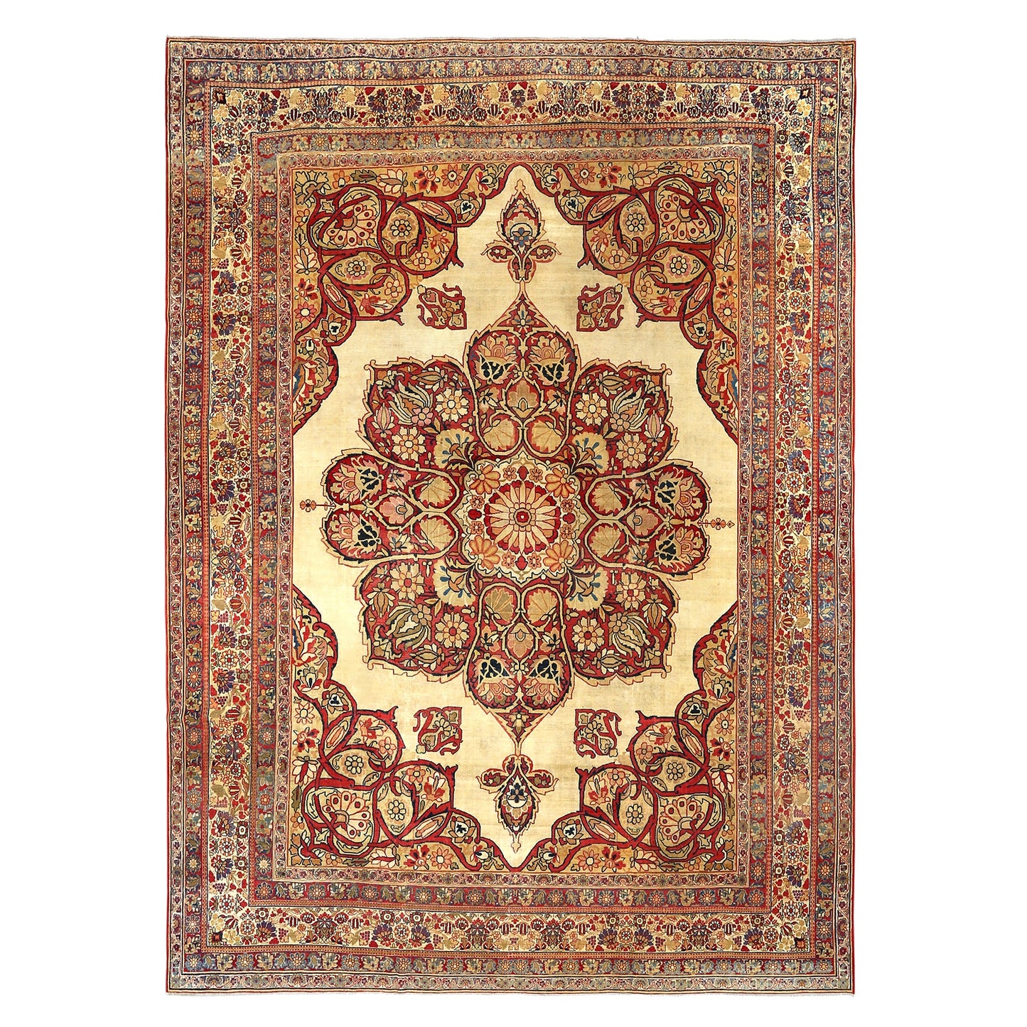 Antique Lavar Kerman 10'10 X 14'7 1726