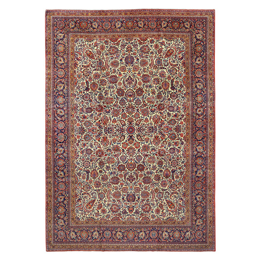 Antique Kashan DABIR 14'10 X 10'6 4426