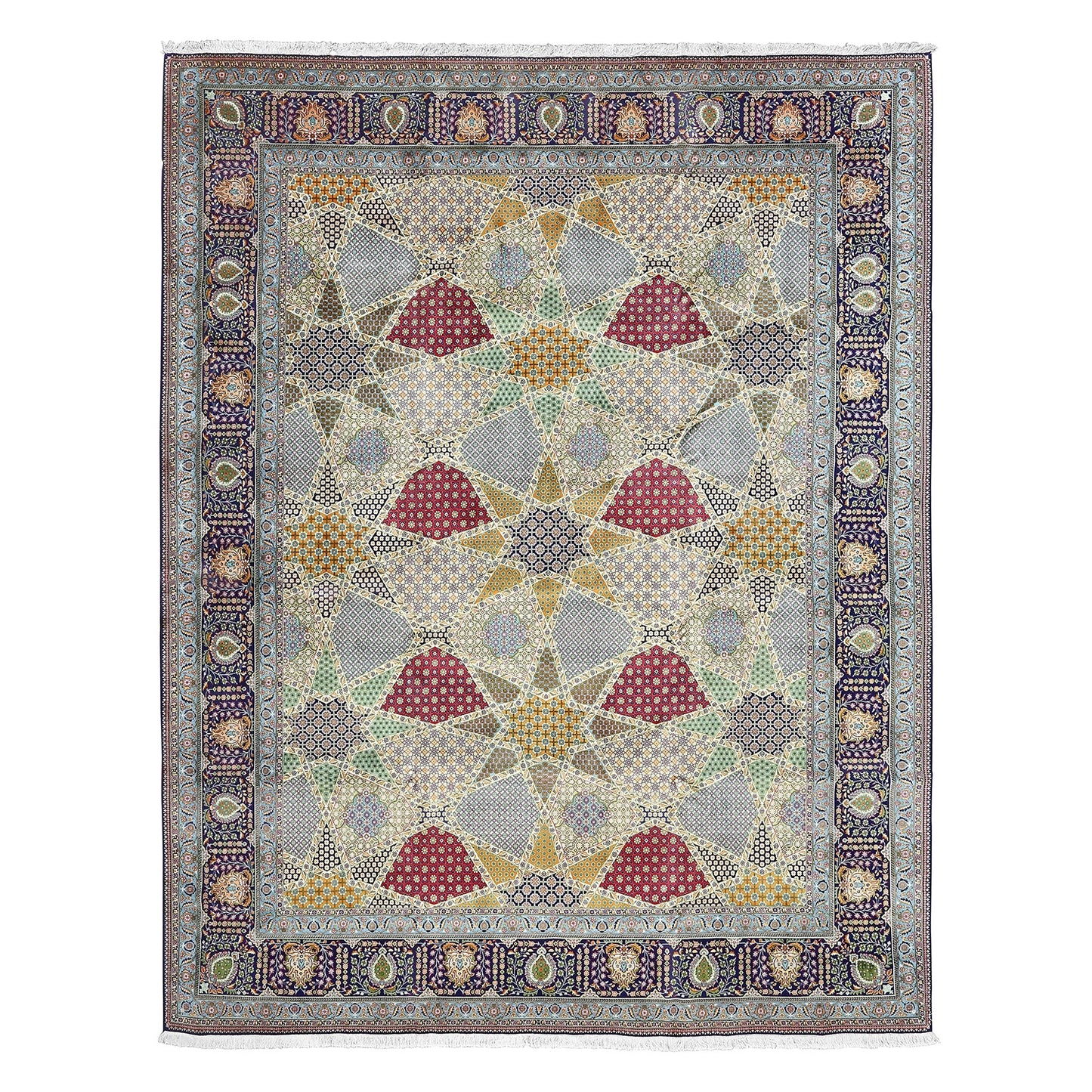 Vintage Tabriz 12'11 X 10' 5260
