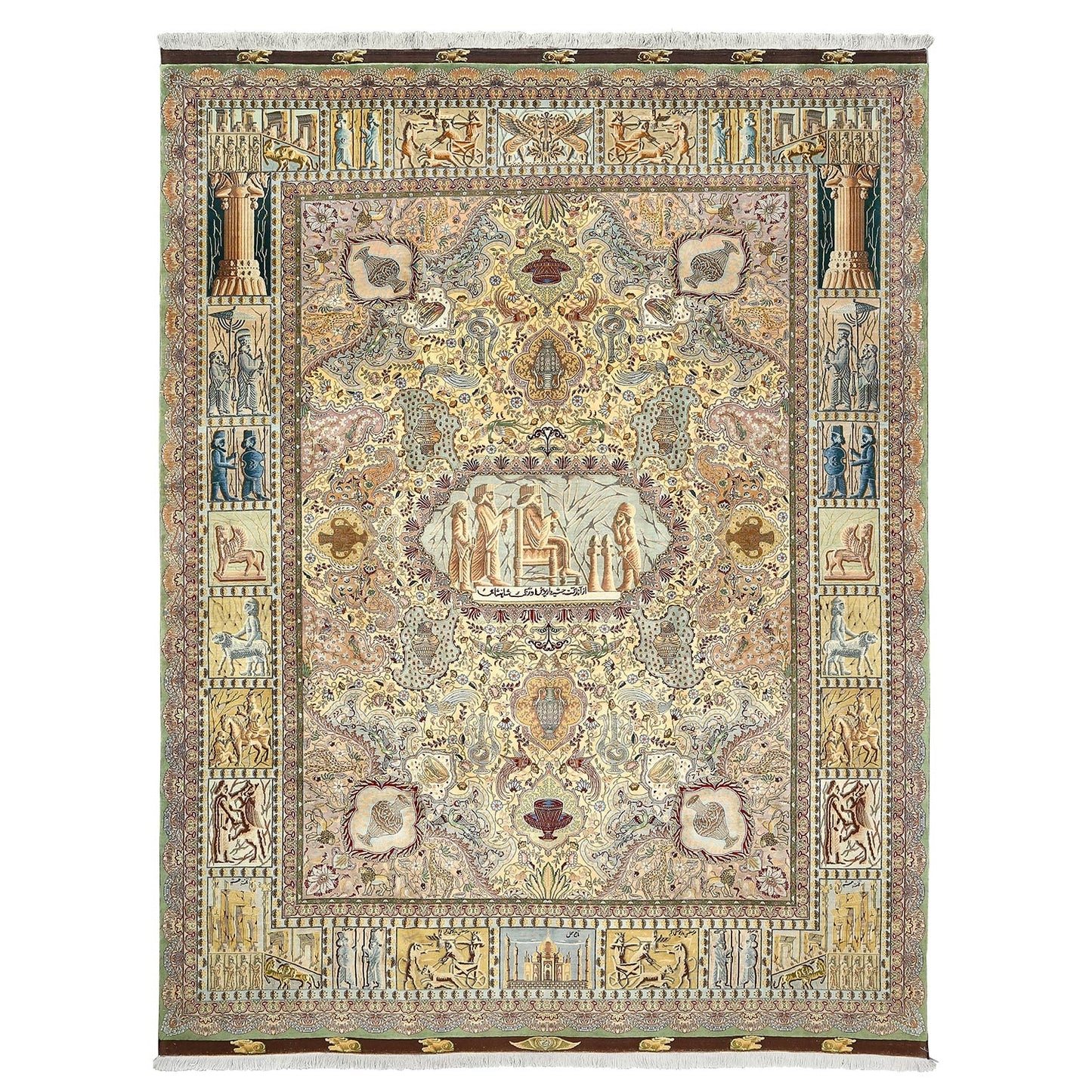 Vintage Tabriz Goli NAMI 13' X 10' 5418