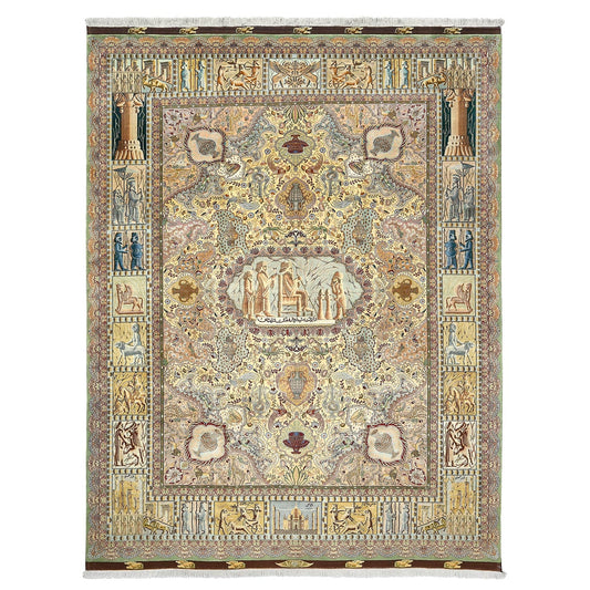 Vintage Tabriz Goli NAMI 13' X 10' 5418