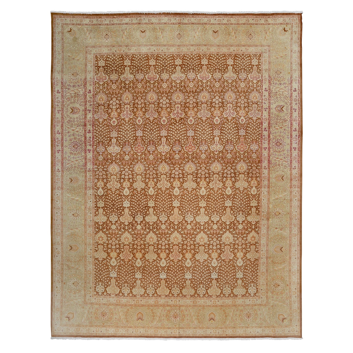 Vintage Tabriz 12'10 X 9'9 5493