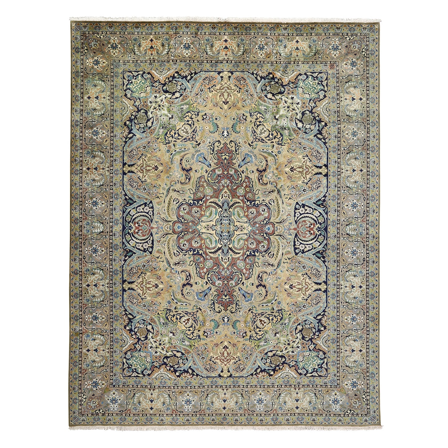 Vintage Tabriz Javan Amirkhiz 11'2 X 8'5 5558