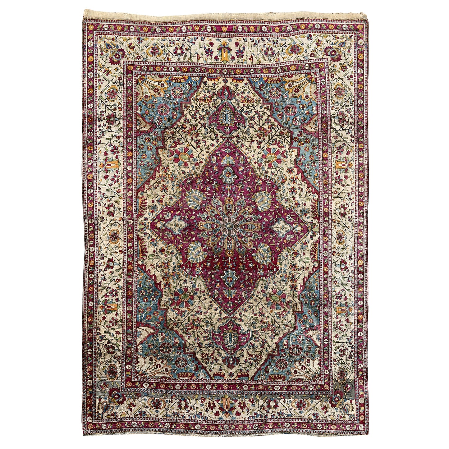 Antique Kashan Mohtasham 6'8x4'6 2038