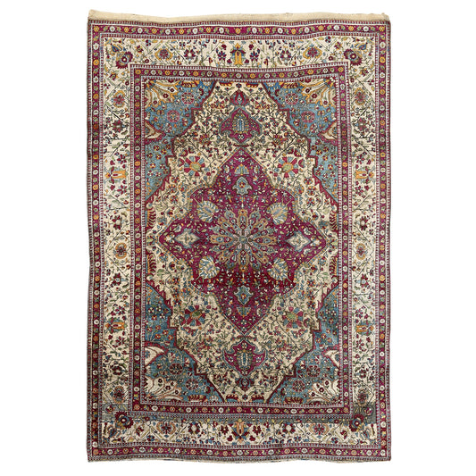 Antique Kashan Mohtasham 6'8x4'6 2038