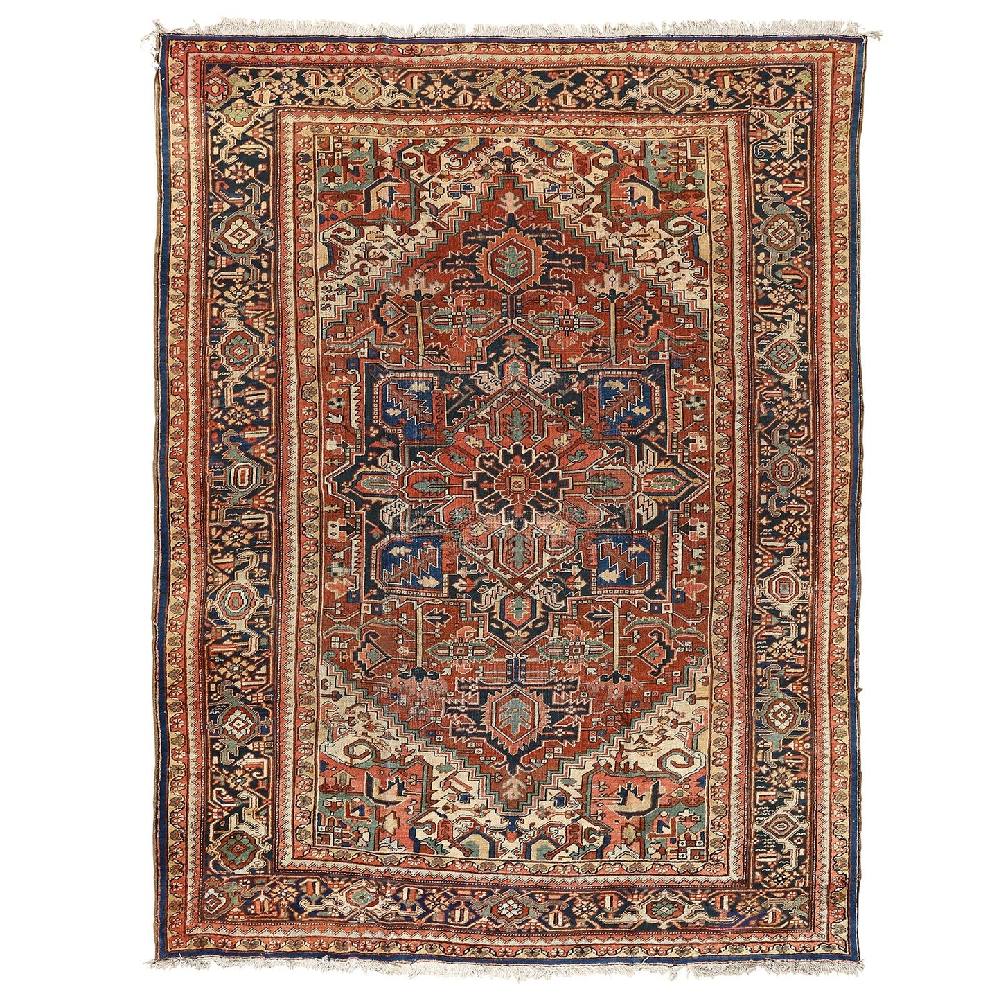 Antique Heriz 12' X 9'5 1493