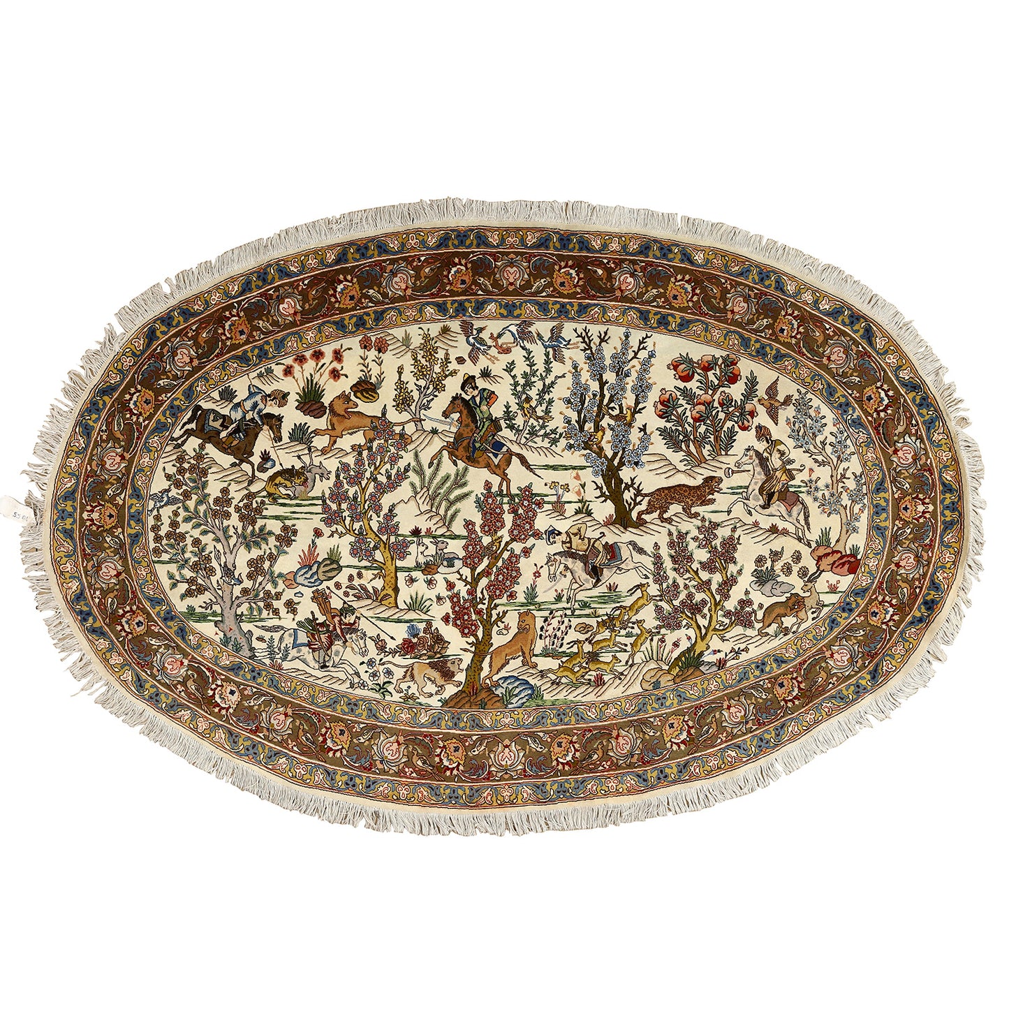 Vintage Tabriz Oval 8'3 X 5'3 5501