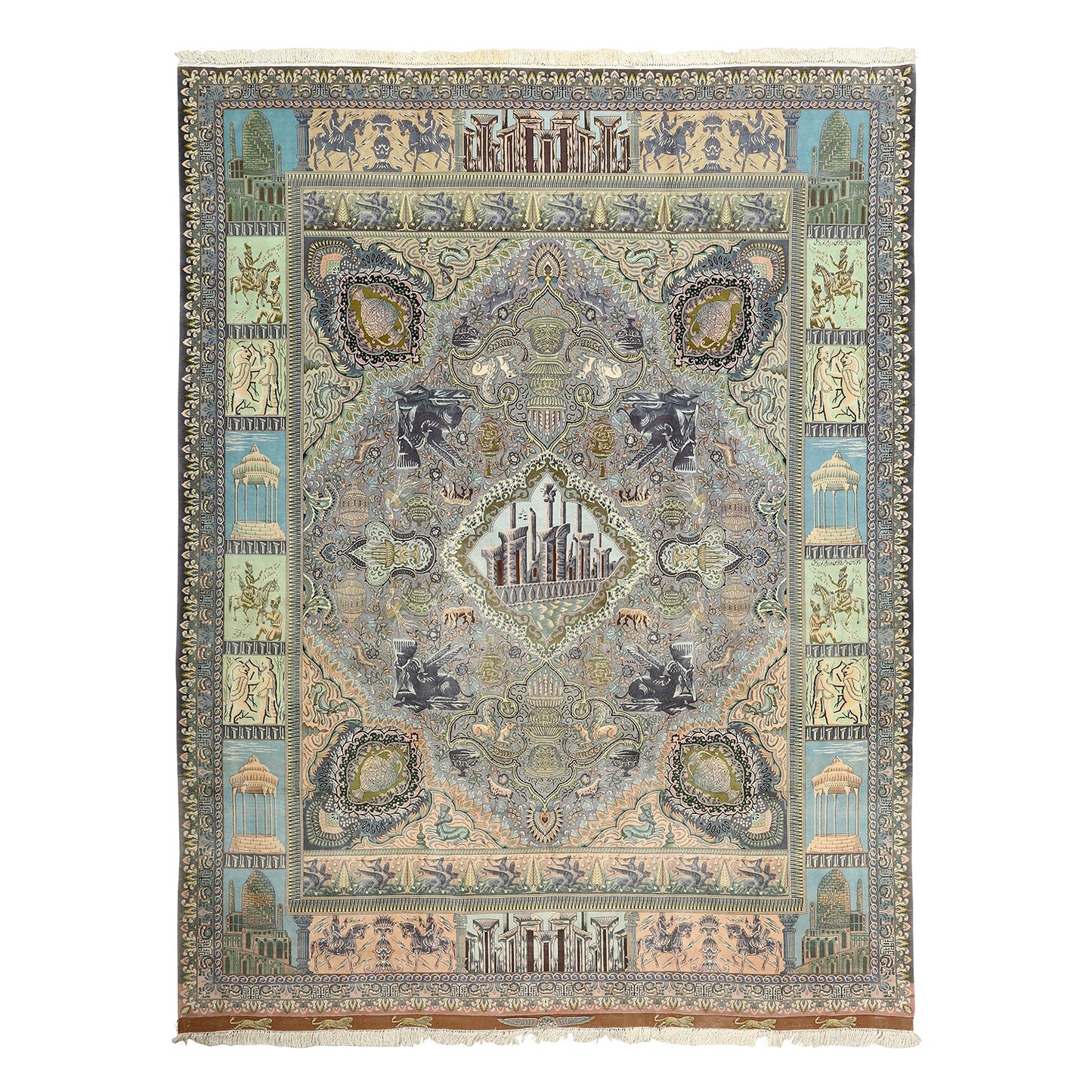 Vintage Tabriz Nami 13'3 X 10'2 4306