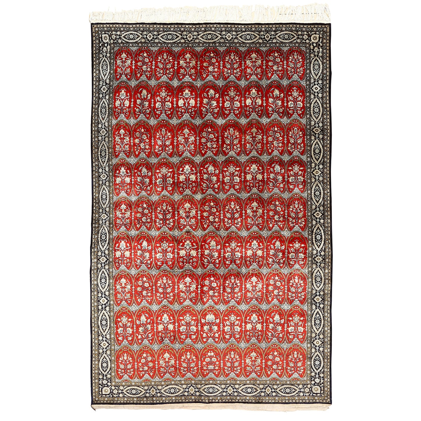 Vintage Silk Qom Pair 7' X 11'1 5902