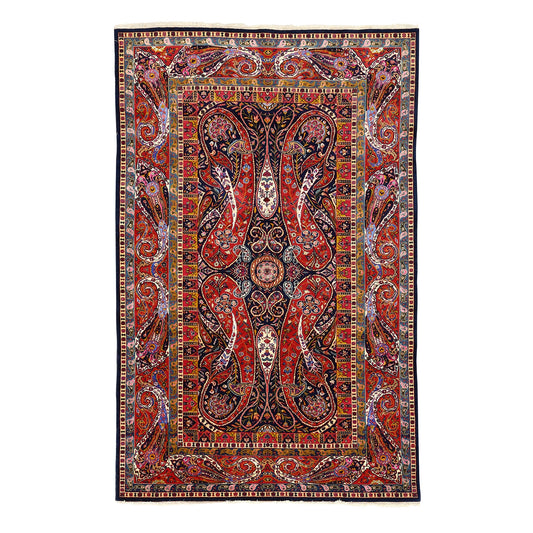 Antique Kashan Tafazoli Pair 6'9x4'4 4433