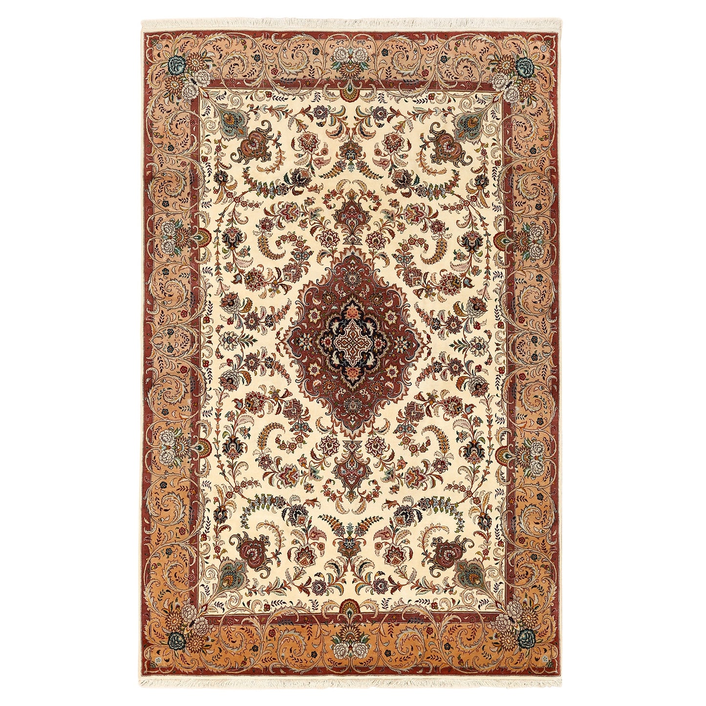 Vintage Tabriz Narvani 8'8 X 5'7 5586