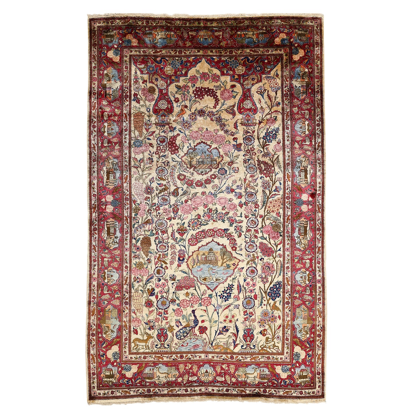 Antique Kashan Dabir 6'10x4'3 4243