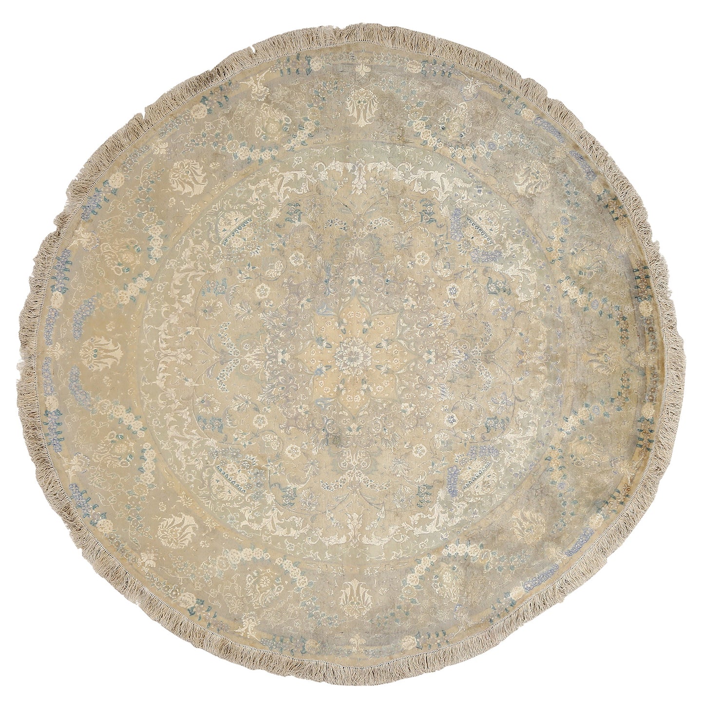 Vintage Tabriz Around 6'4 X 6'4 6153