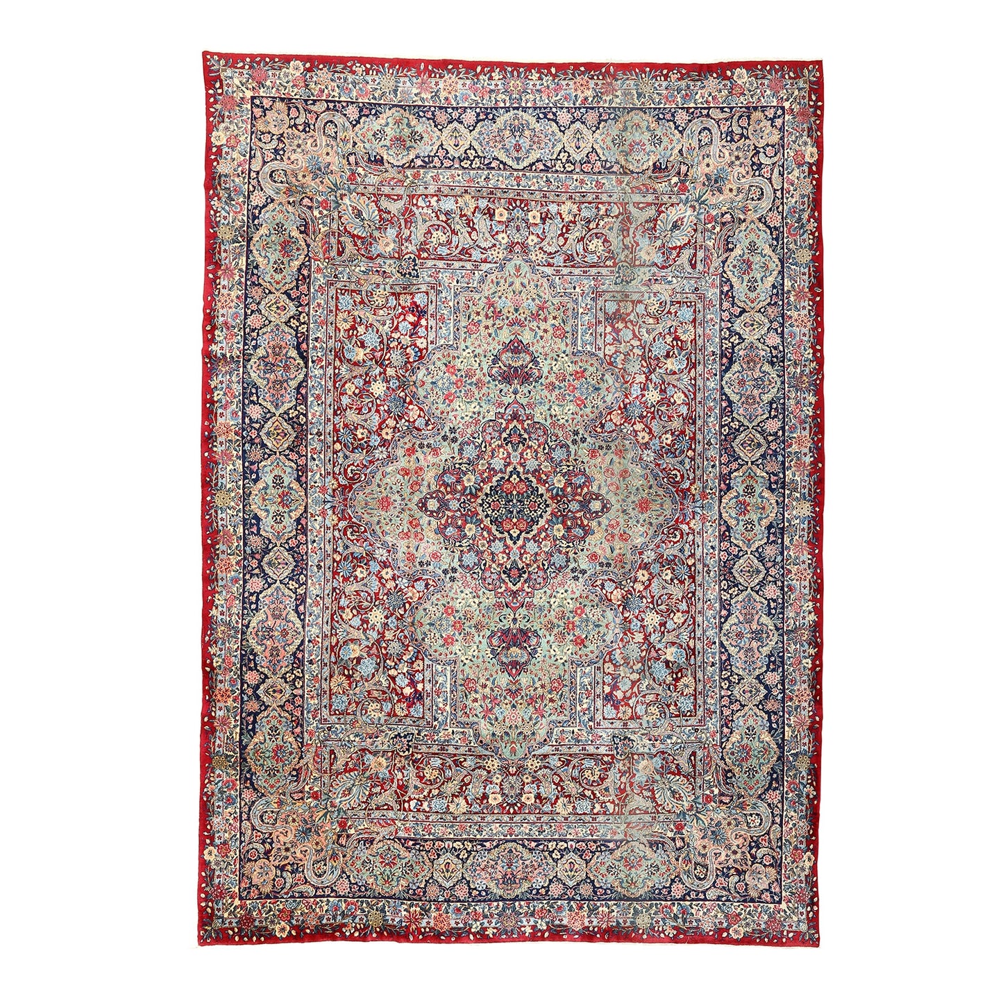 Antique Kerman Lavar 14'1 X 9'8 1627