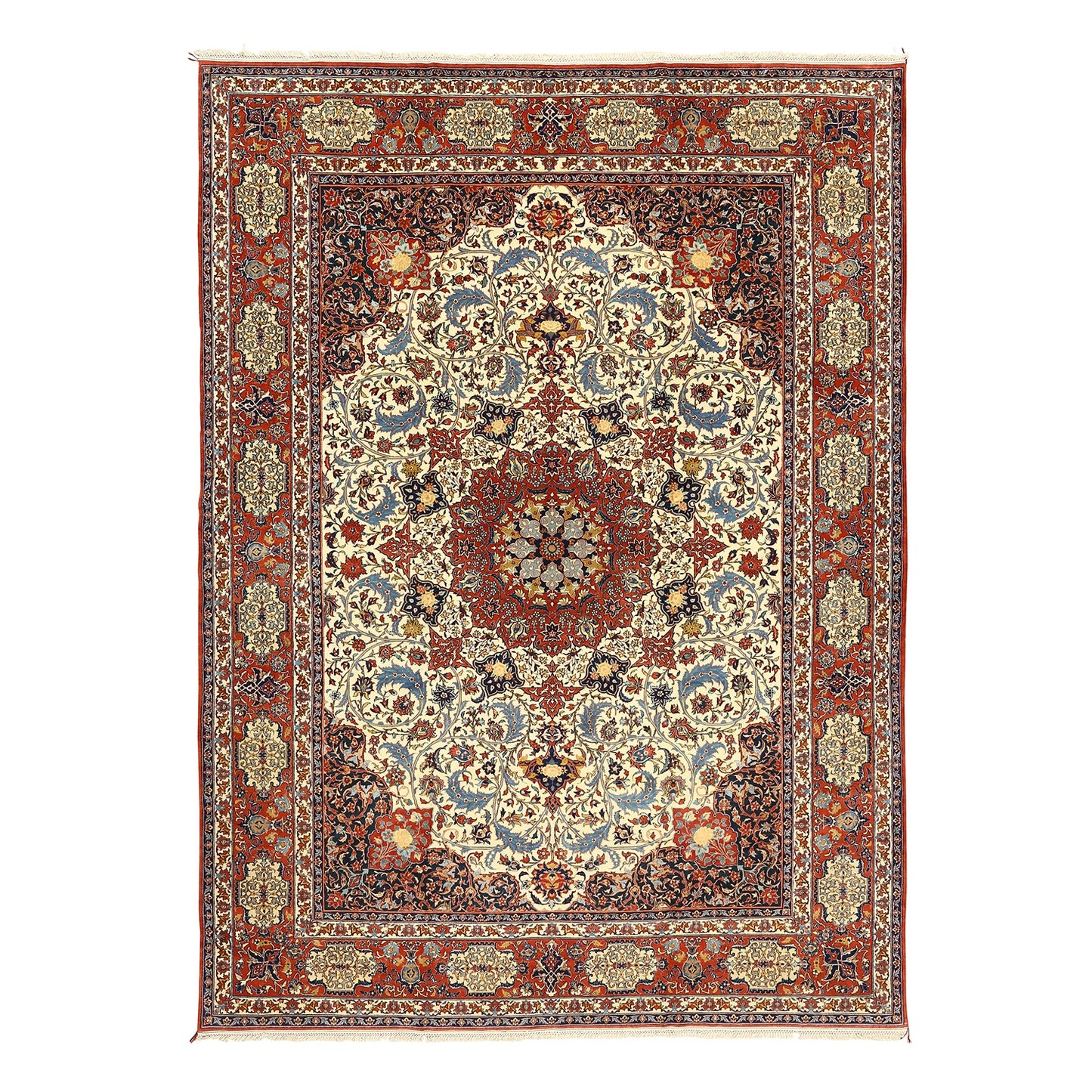 Antique Isfahan Shourashi 12'3 X 10' 4779