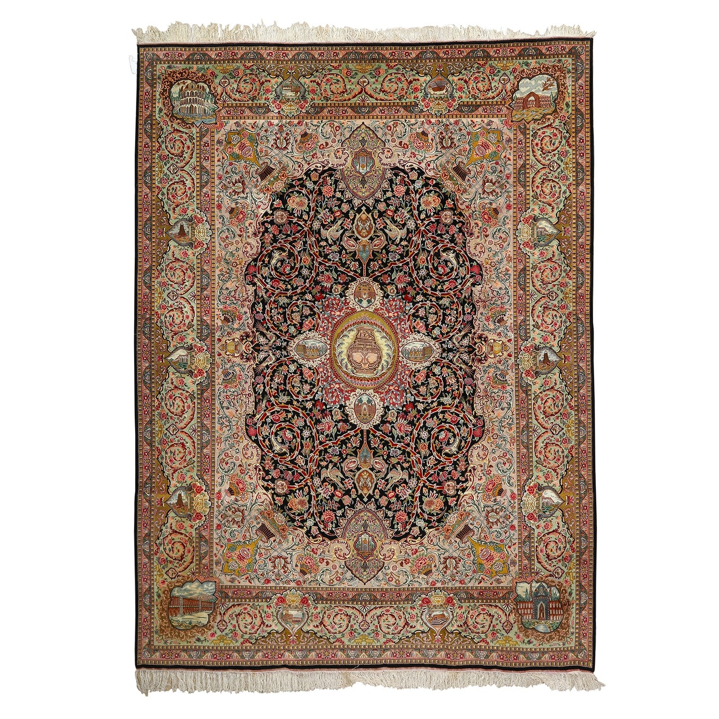 Vintage Tabriz 13'7 X 10' MOIS 1