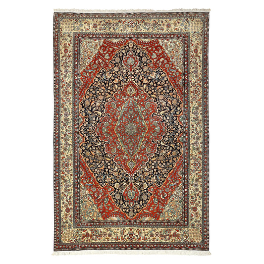 Antique Kashan Motasham 12' X 7'7 2916
