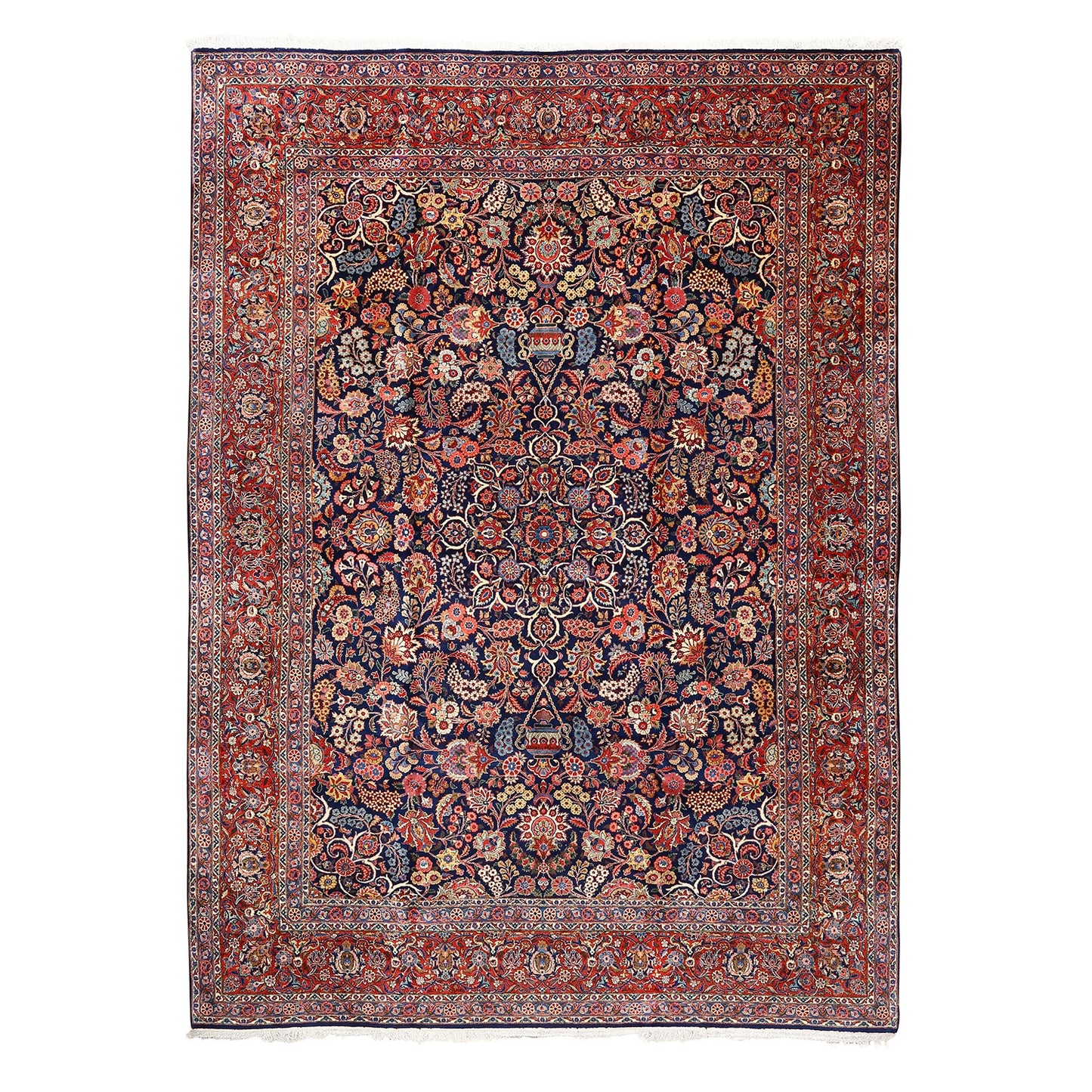 Antique Kashan Dabir 12'3 X 9' 4427