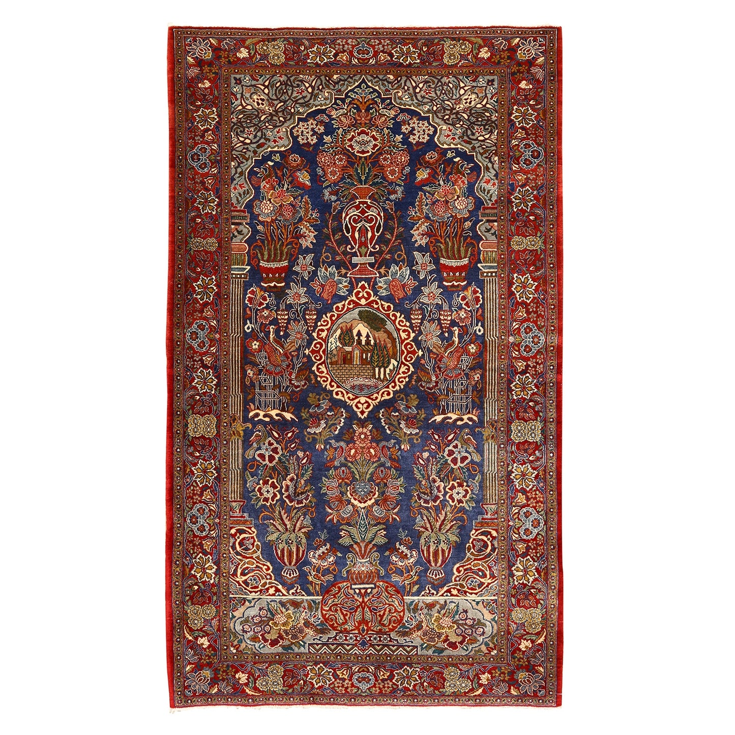 Antique Kashan Tafazoli 5'2x3'4 NU3813