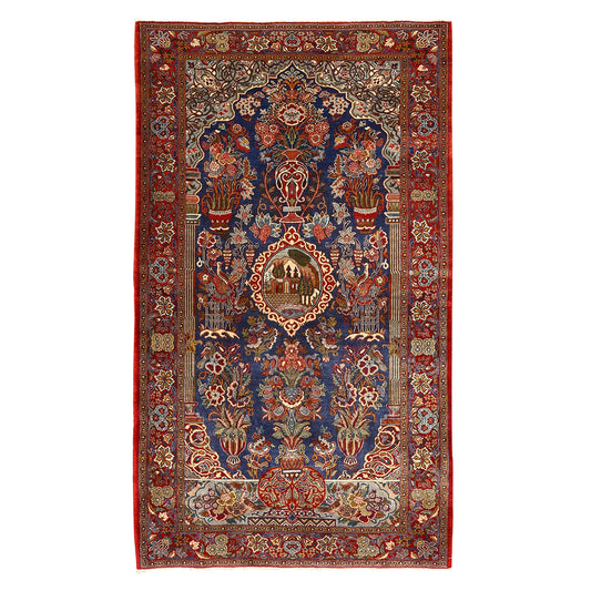 Antique Kashan Tafazoli 5'2x3'4 NU3813