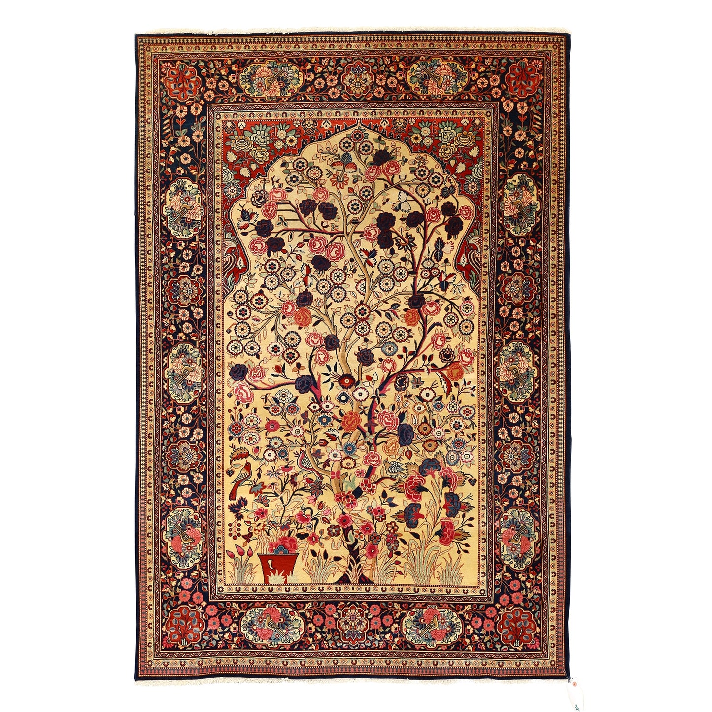 Antique Kashan Dabir 6'10x4'7 5729