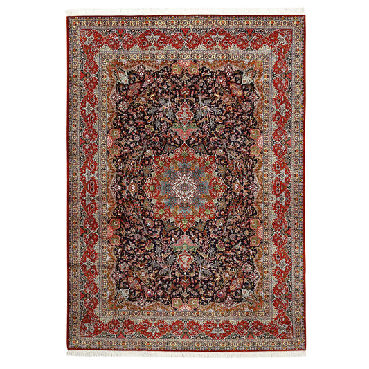Vintage Tabriz SHERKAT FARSH 12'8 X 9' Z792
