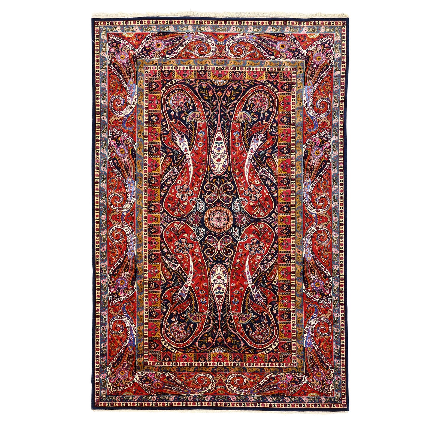 Antique Kashan Tafazoli Pair 6'9x4'4 4434