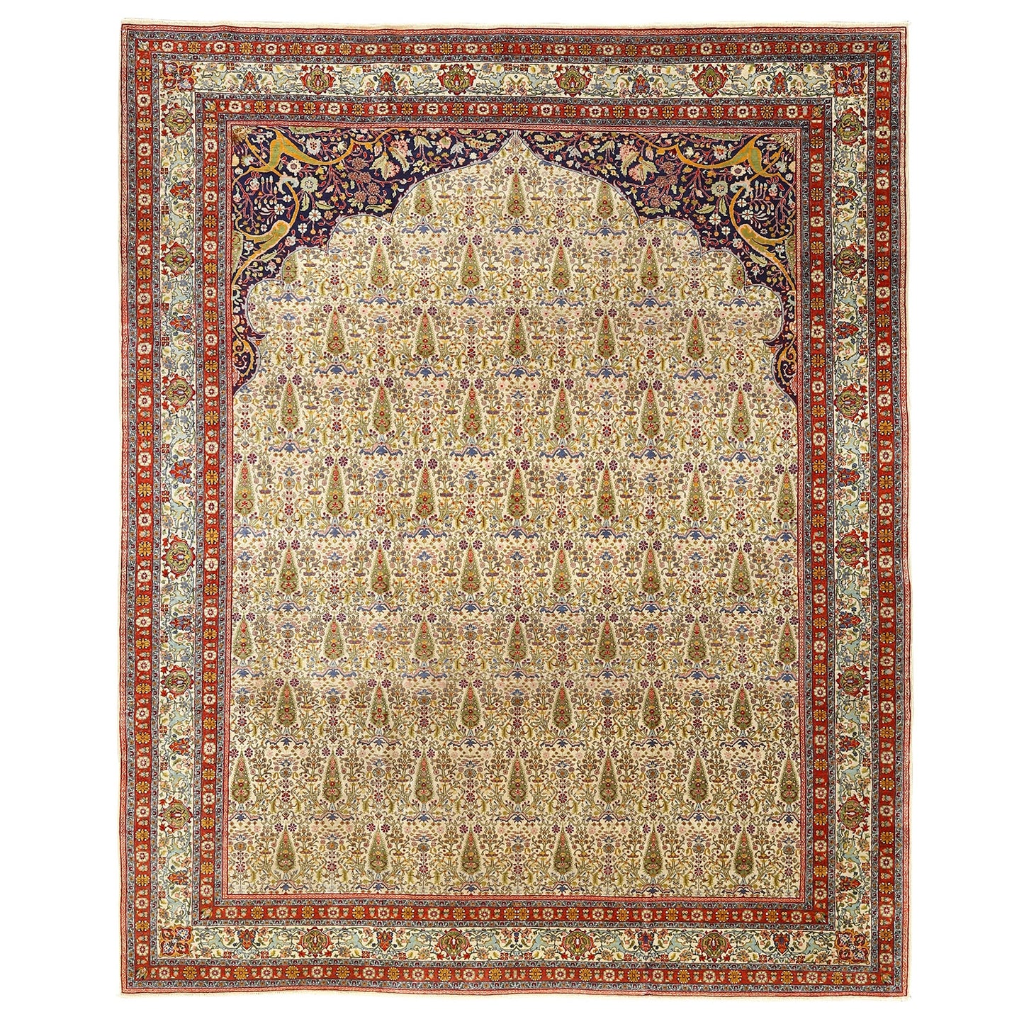 Antique Tabriz 9'10 X 8'1 5881