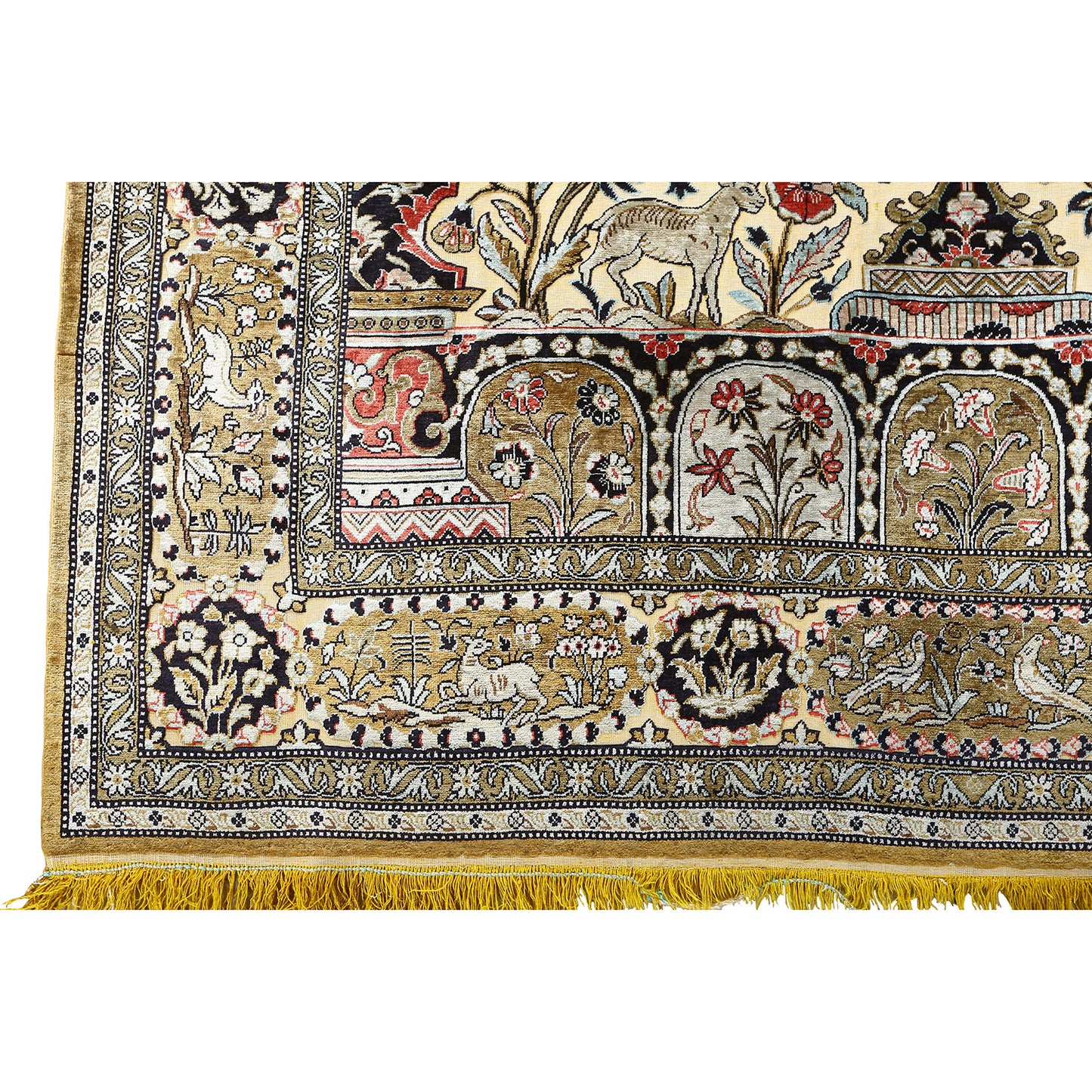 Vintage Silk Souf Qom 7'0 X 4'6 5725