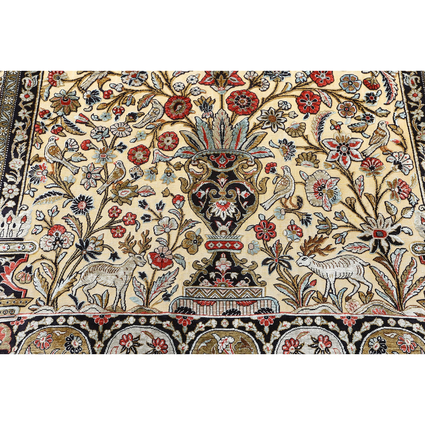 Vintage Silk Souf Qom 7'0 X 4'6 5725