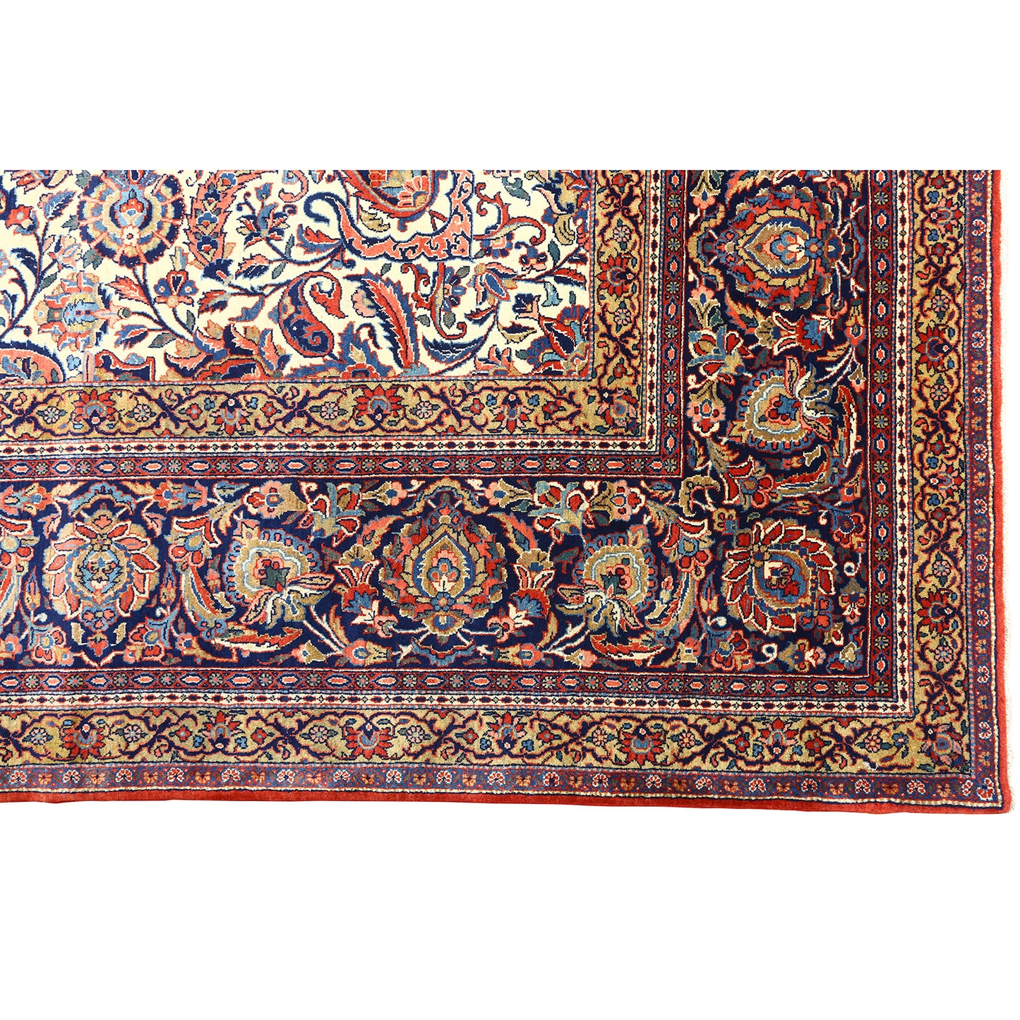 Antique Kashan DABIR 14'10 X 10'6 4426