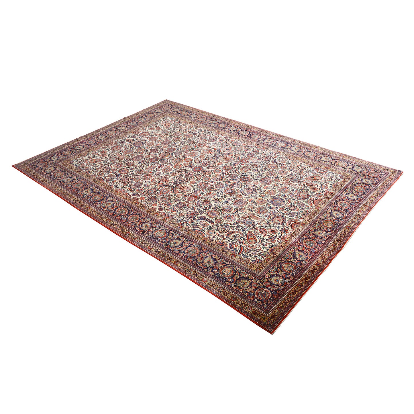 Antique Kashan DABIR 14'10 X 10'6 4426