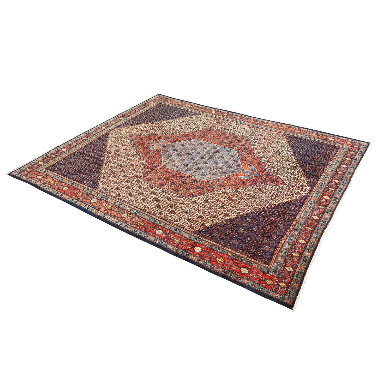 Antique Seneh Kordestan 12' X9'8 Z905