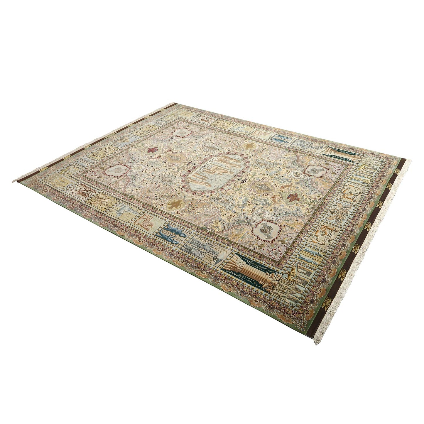 Vintage Tabriz Goli NAMI 13' X 10' 5418