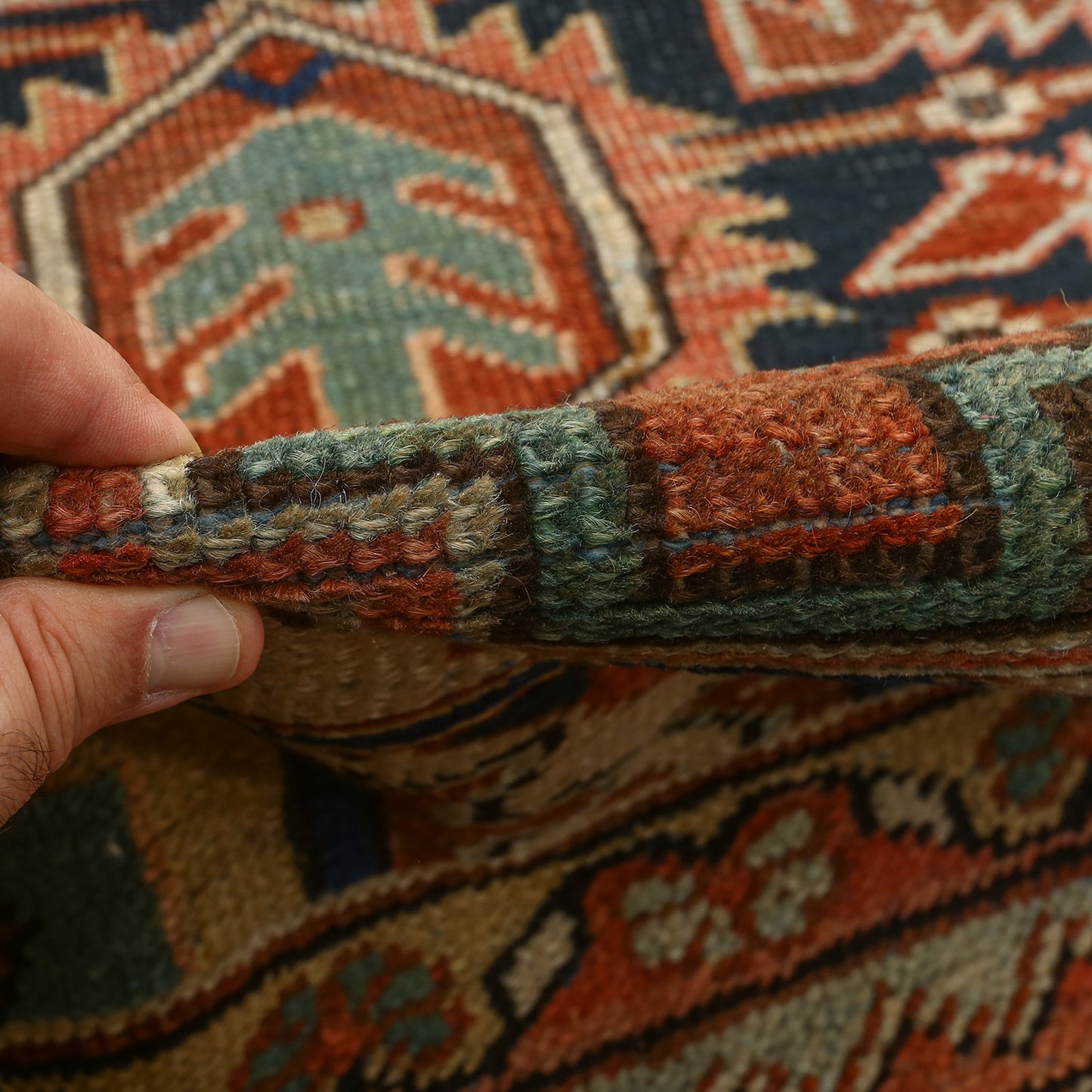 Antique Heriz 12' X 9'5 1493