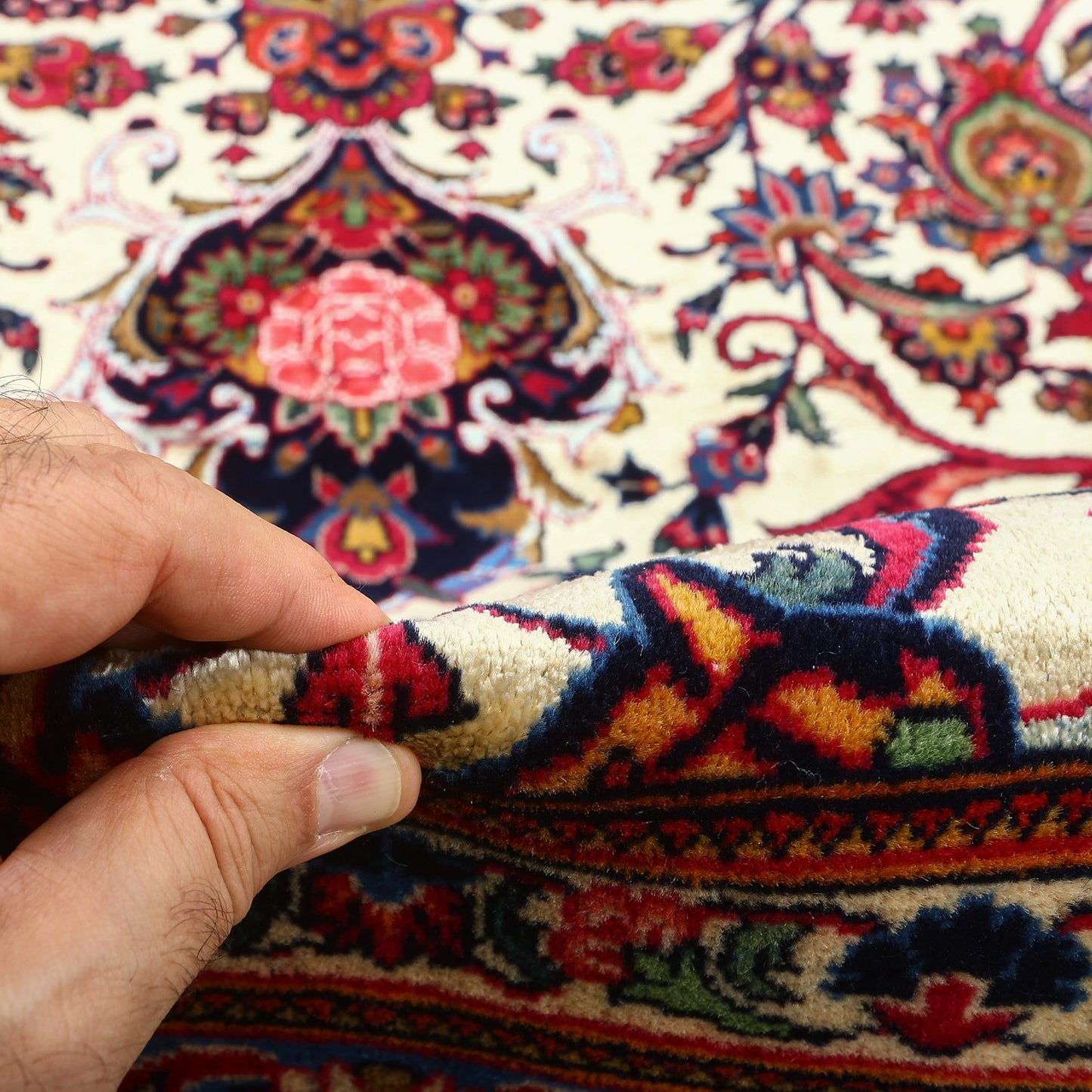 Antique Kashan 14'2 X 10'5 6076