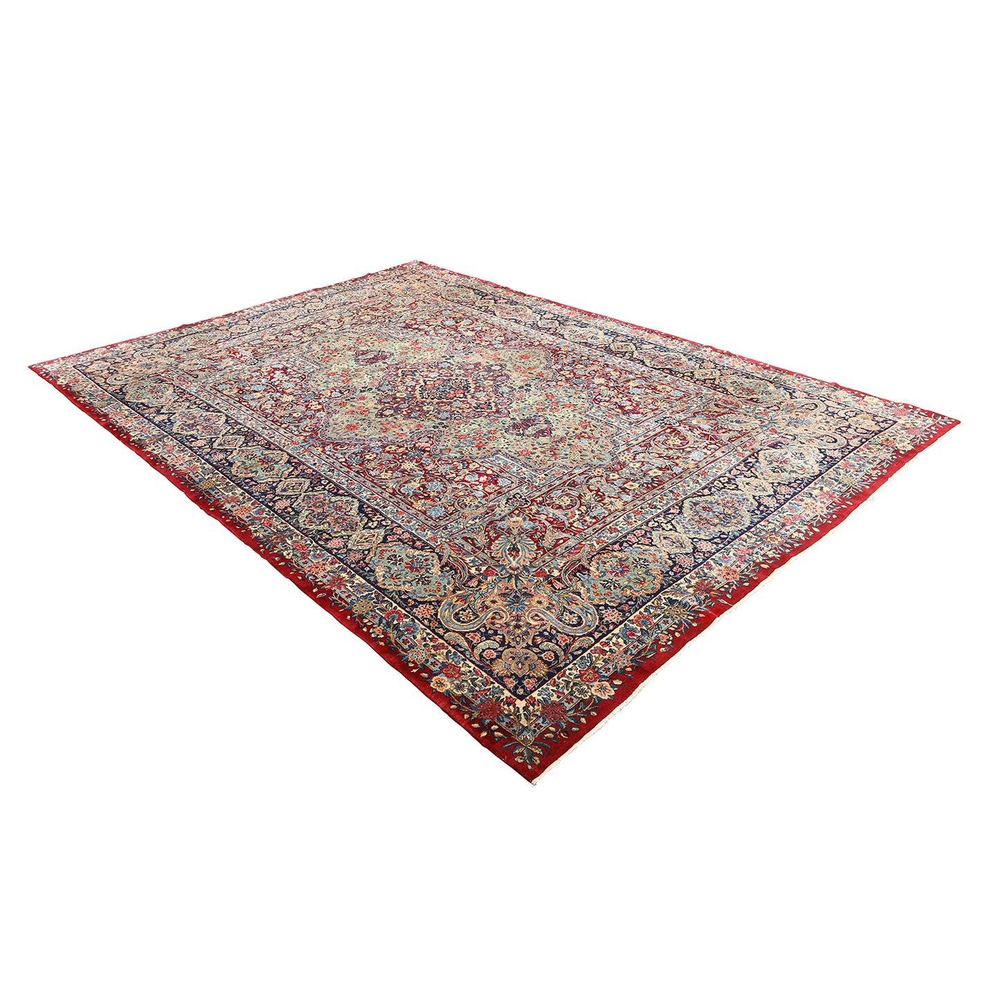 Antique Kerman Lavar 14'1 X 9'8 1627