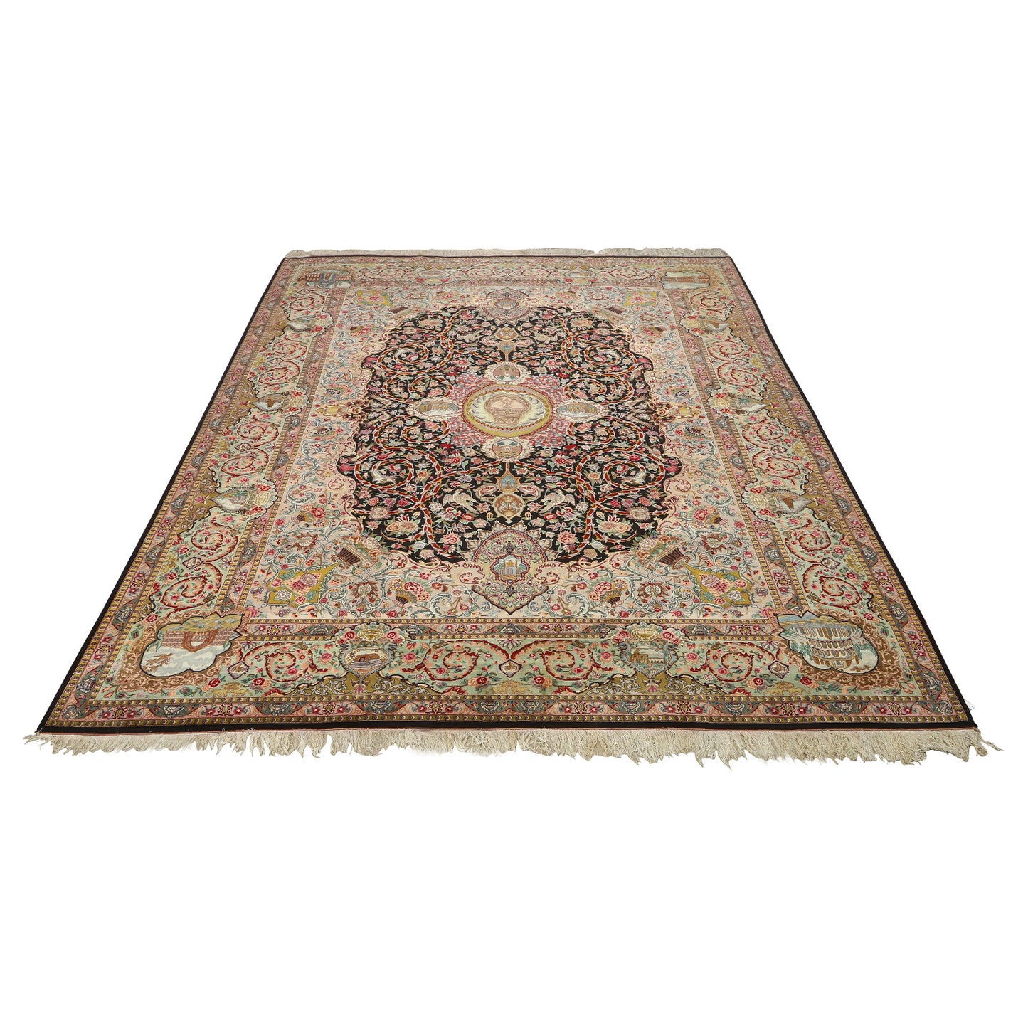 Vintage Tabriz 13'7 X 10' MOIS 1