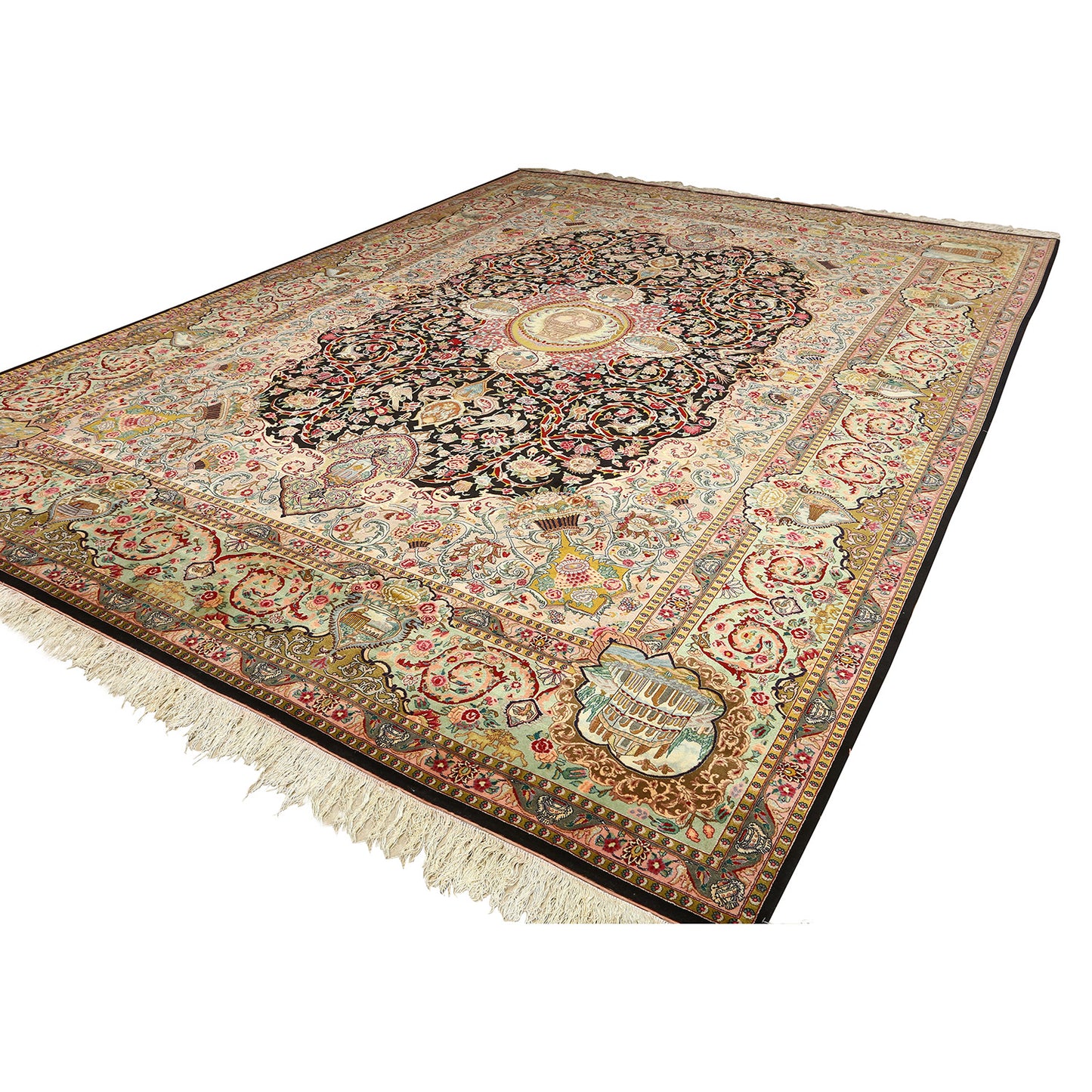 Vintage Tabriz 13'7 X 10' MOIS 1