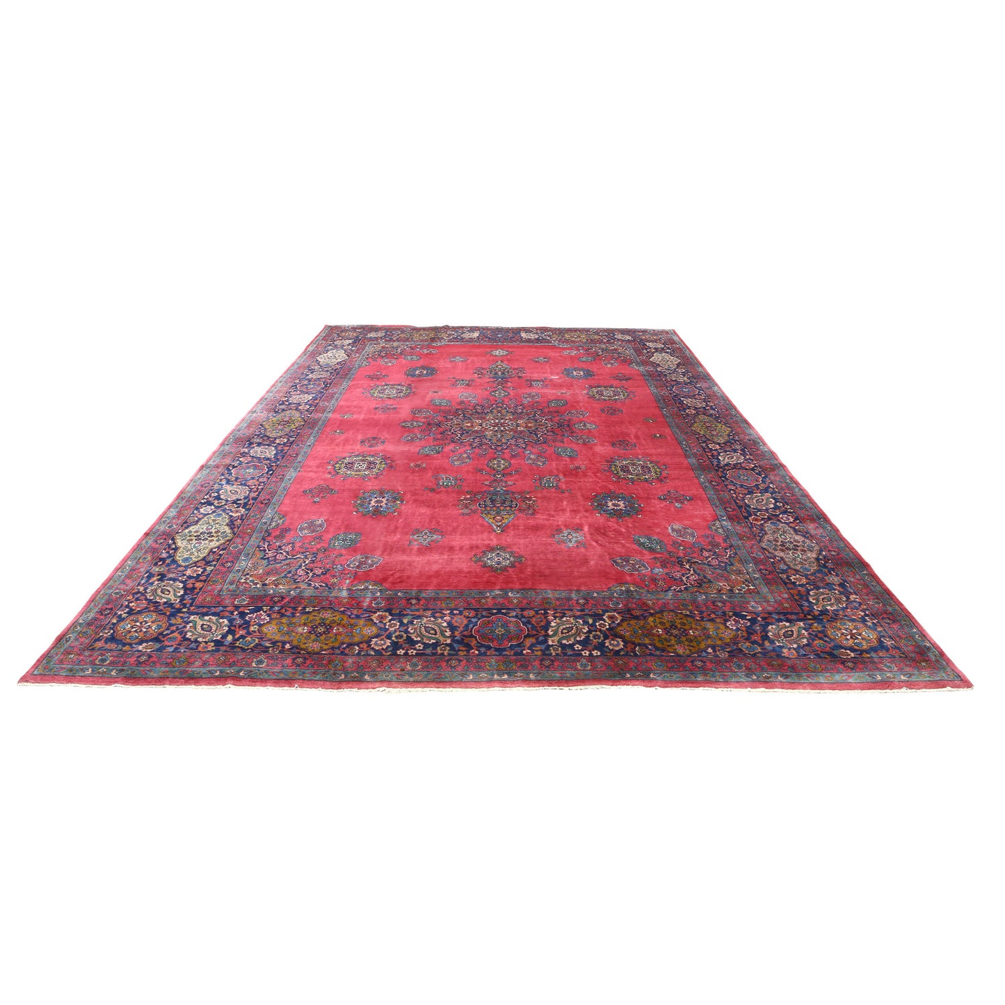 Antique Kashan 14' X 10' 1765