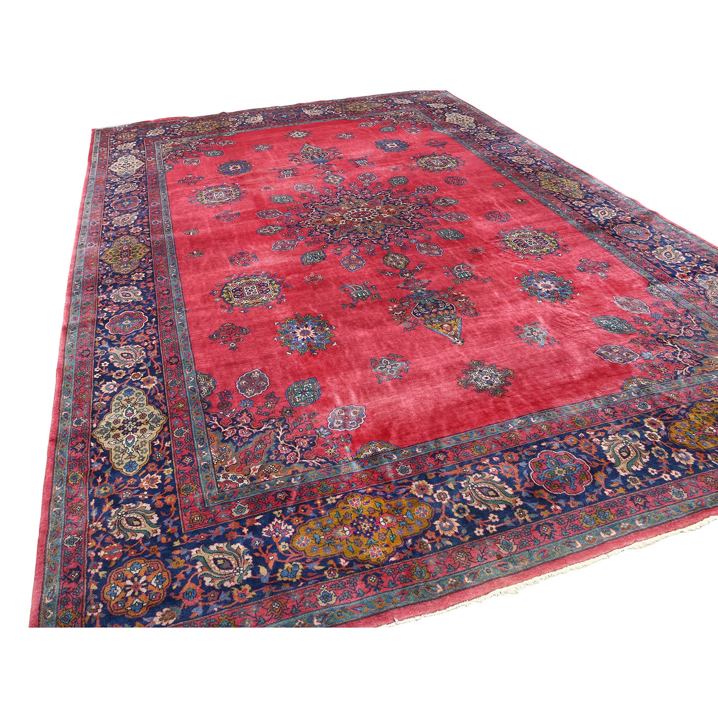 Antique Kashan 14' X 10' 1765