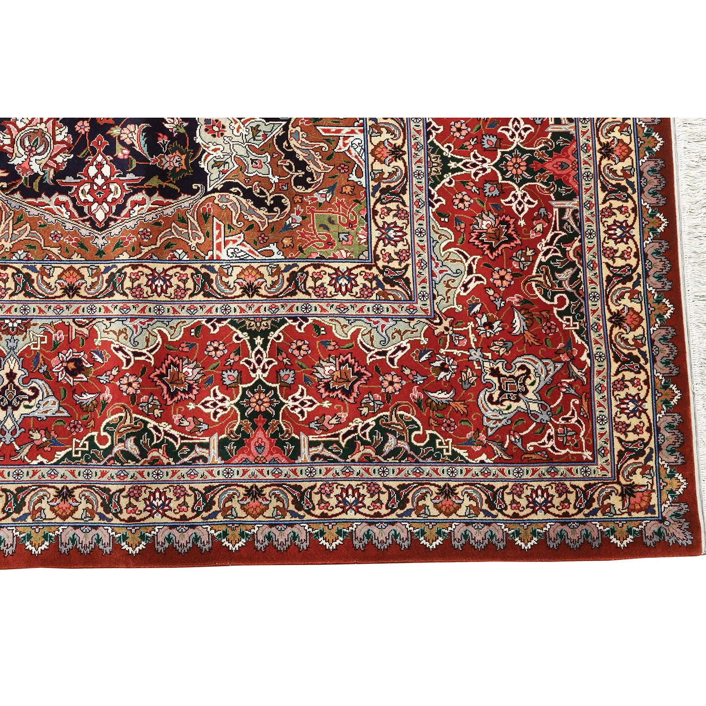 Vintage Tabriz SHERKAT FARSH 12'8 X 9' Z792