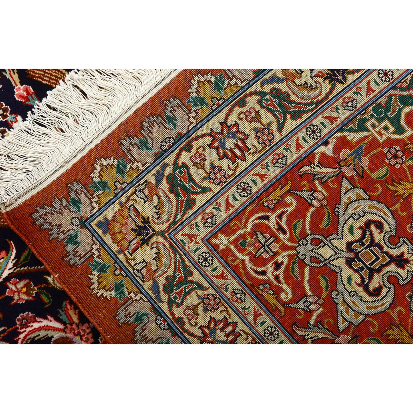 Vintage Tabriz SHERKAT FARSH 12'8 X 9' Z792