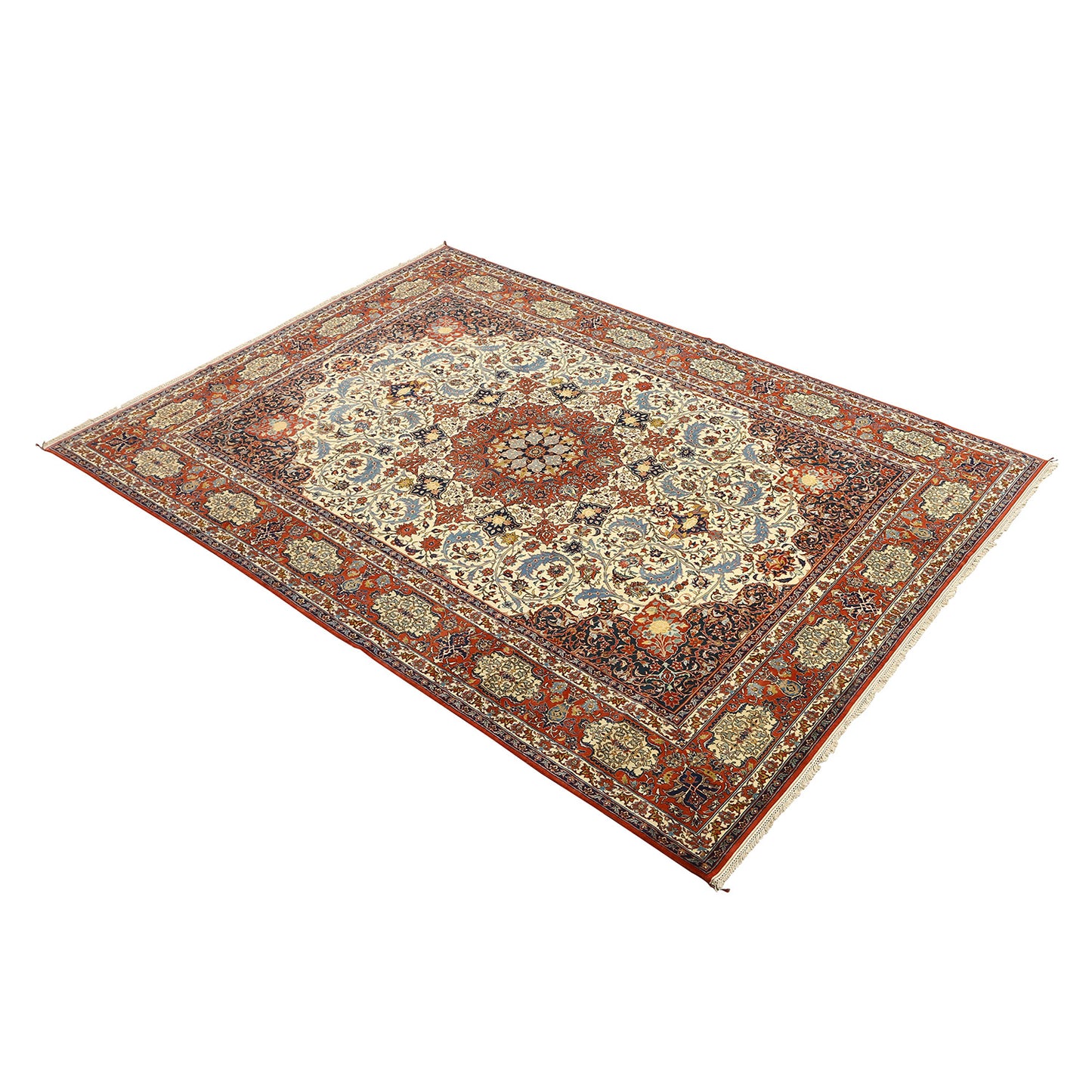 Antique Isfahan Shourashi 12'3 X 10' 4779