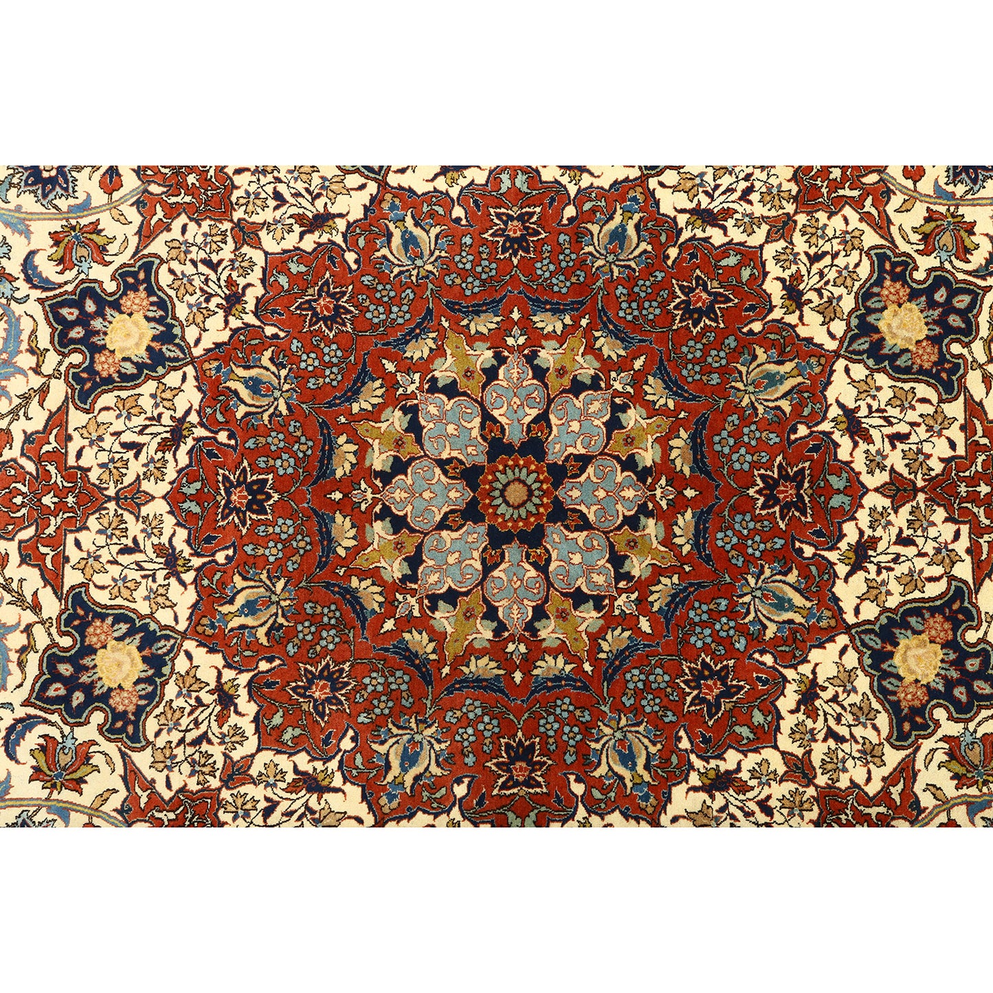 Antique Isfahan Shourashi 12'3 X 10' 4779