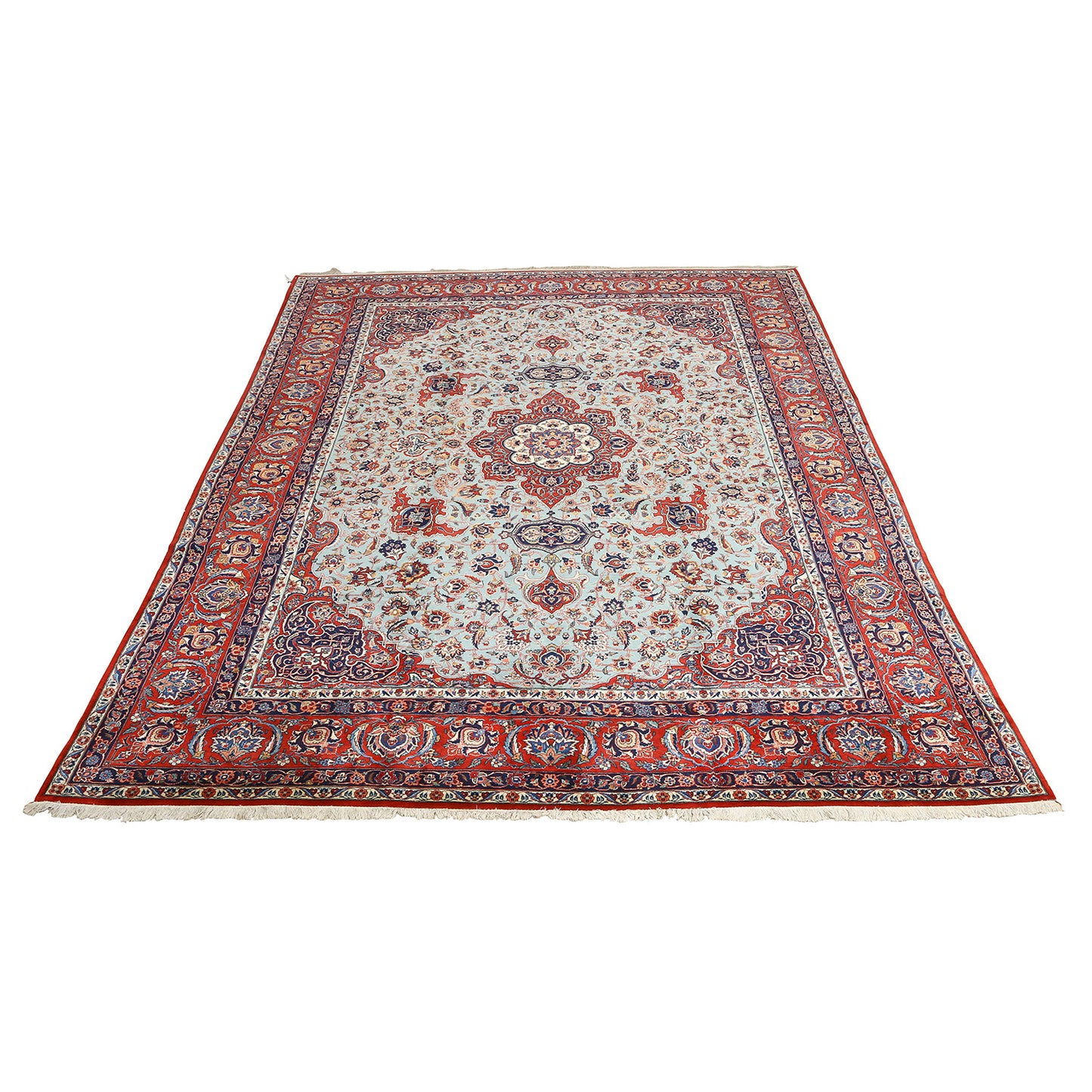 Antique Kashan DABIR 12'6 X 9'11 1720