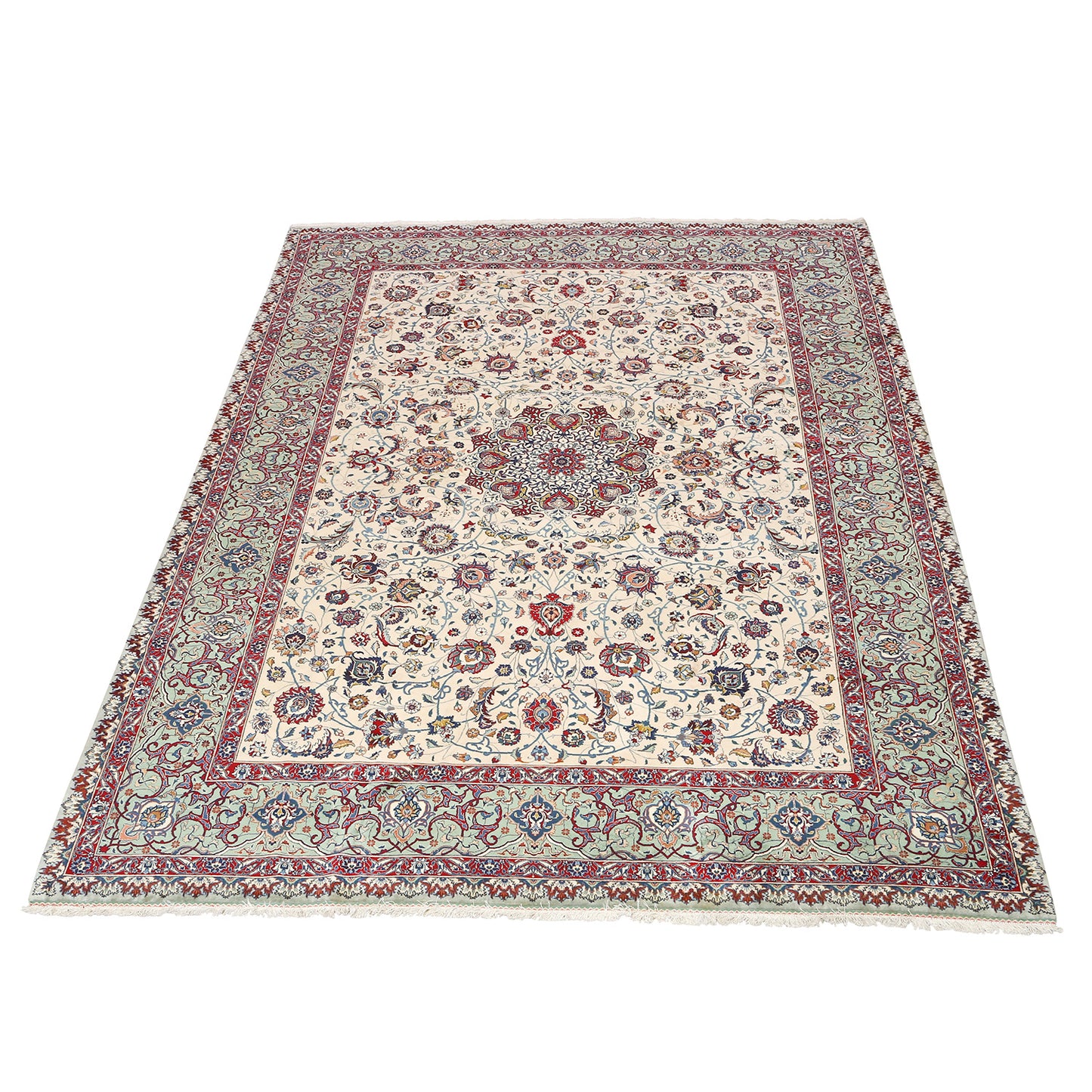 Vintage Tabriz Sherkar Farsh Pair 11'4 X 8'3 5105