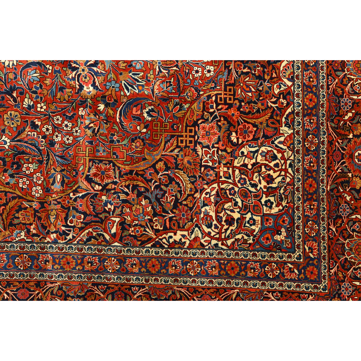 Antique Kashan Dabir 12' X 8'9 4549