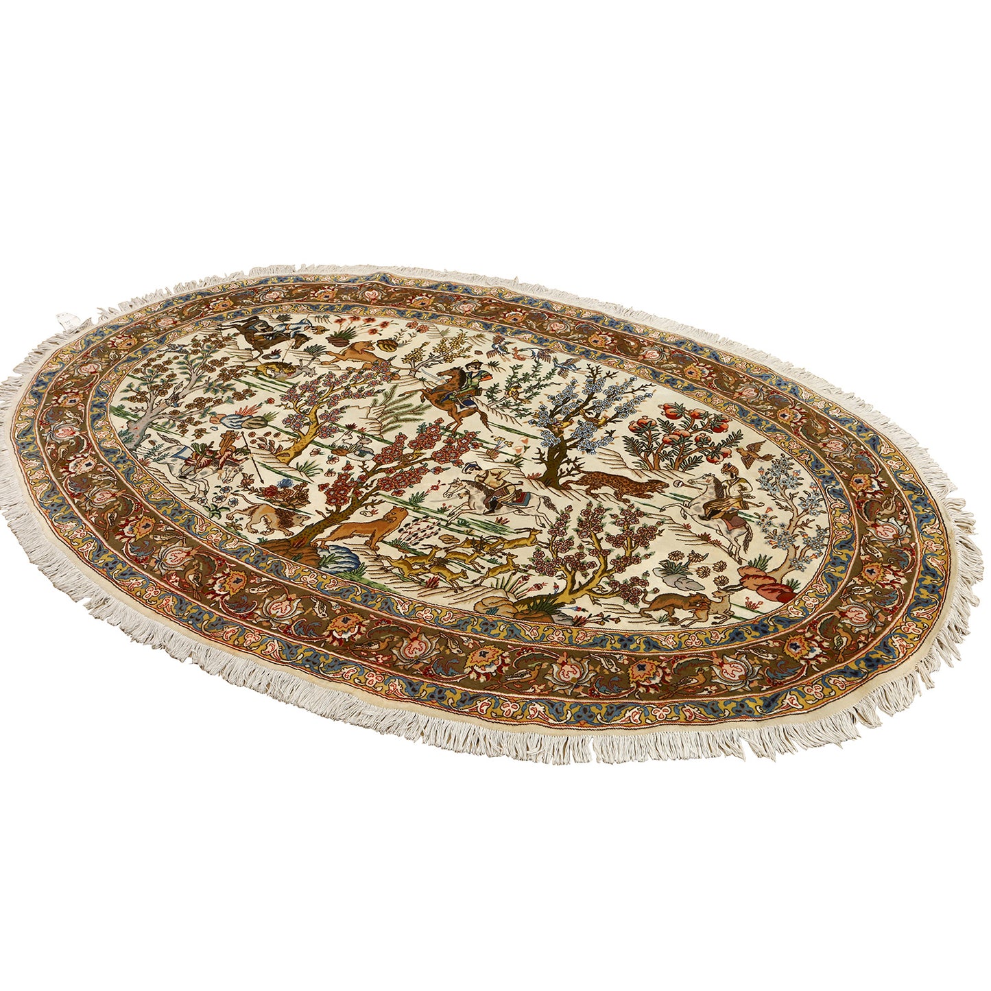 Vintage Tabriz Oval 8'3 X 5'3 5501