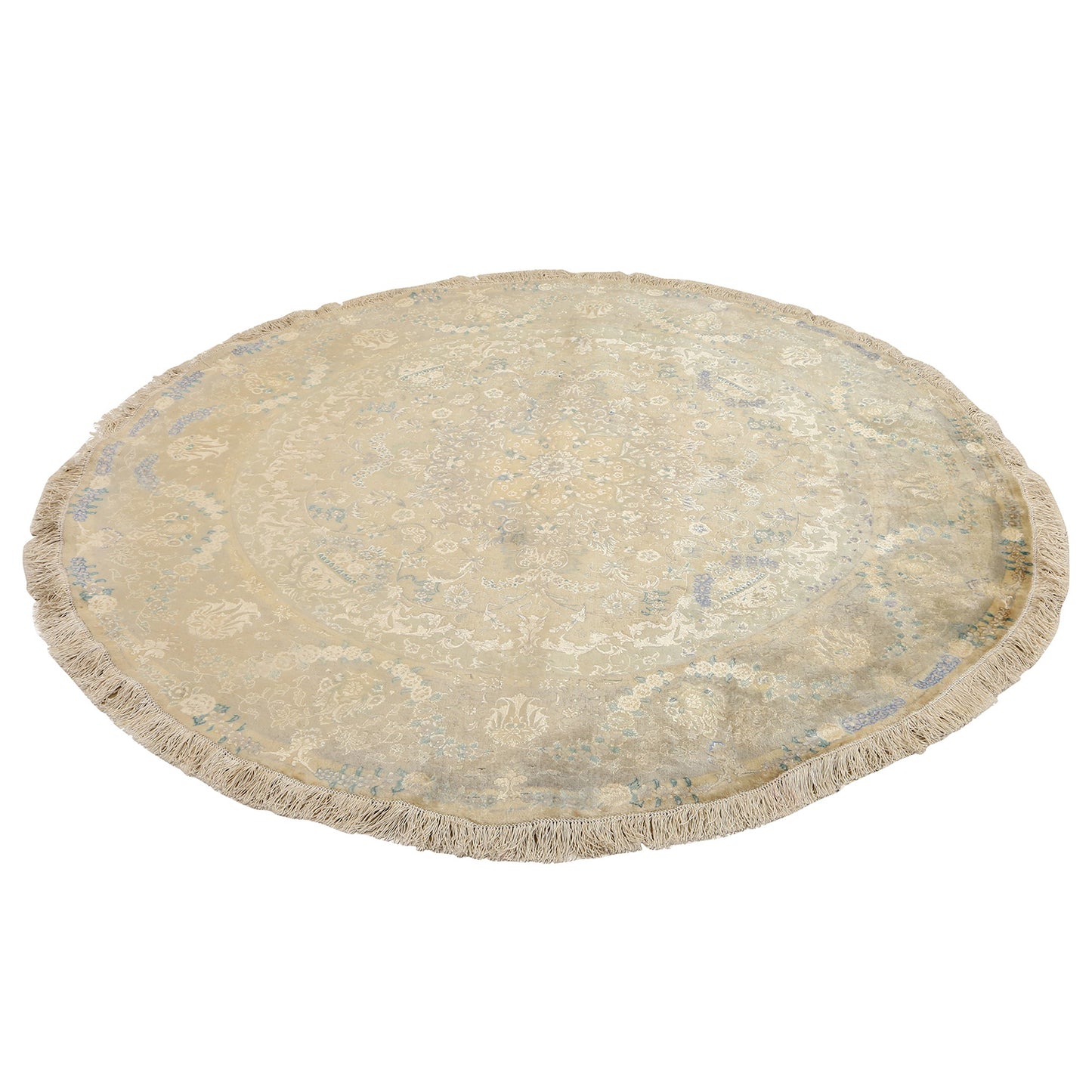 Vintage Tabriz Around 6'4 X 6'4 6153